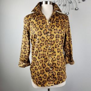 Lauren Ralph Lauren Leopard Top, XL